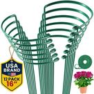 Estacas de suporte para plantas K-Brands, kit com 12 unidades, 25 x 40 cm, com amarração