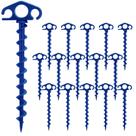 Estacas de tenda COBARYEN, pacote com 16 âncoras de chão em espiral de 24 cm