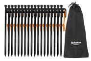 Estacas de tenda Sutekus Metal Heavy-Duty Forjado em Aço Forjado 8/16 PCS