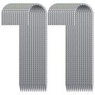 Estacas de Varilla OK5STAR 40 cm de Largo y 10 mm de Diámetro, Acero Galvanizado, Paquete de 28
