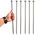 Estacas de vergalhão FOMMEN, espigões de metal de 40 cm para asfalto, pacote com 6