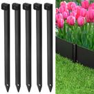 Estacas Metálicas para Delimitar Jardines GZBEVITAR de 10 Pulgadas, Paquete de 20