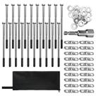 Estacas para barraca YIYAO, kit com 15 unidades, reforçadas, 20 cm, com bolsa de armazenamento