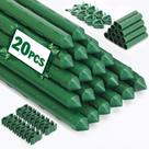 Estacas para Jardim Tegarbed Kit com 20 Unidades 41 cm Suporte Metálico para Plantas