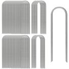 Estacas para Jardín AAGUT 30 cm 50 piezas Acero Galvanizado calibre 11