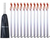 Estacas para Tienda All One Tech de Aluminio 7075, Paquete de 12, 18 cm de Largo