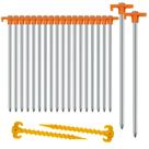 Estacas para Tienda de Campaña AVOFOREST 20+2 piezas, Heavy Duty, 25 cm, Metal Antióxido