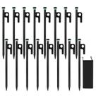 Estacas para Tienda HOLANHING de Acero Forjado 20 cm Resistente, Paquete de 16