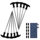 Estacas para Tienda TIMBER RIDGE Paquete de 10 Unidades de Acero Inoxidable de 20 cm Resistentes