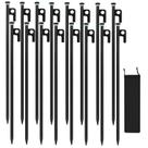 Estacas para Tiendas HOLANHING de Alta Resistencia 16 Pzas 40 cm Acero Forjado