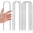 Estacas para varillas CEWOR galvanizadas en forma de U de 30 cm, paquete de 6