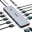 Estación de Acoplamiento USB C MOKiN con Doble HDMI 4K y Carga PD