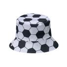 Estampa de bolas de futebol de anime Sun Bucket Hat para adultos
