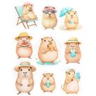 Estampa Fácil Fabricart - Capivaras Férias
