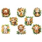 Estampa Fácil Fabricart - Safari Laranja