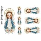 Estampa Fácil Santinhos Fabricart - Nossa Senhora Das Graças