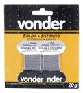 Estanho fio de solda 1,2mm 60x40 cartela com 2 x 10g vonder