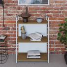 Estante 03 Prateleiras C/Fundo Yon 60cm Est.Branca