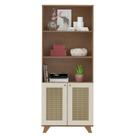 Estante 2 Portas 3 Nichos 172X70 4708 Cinamomo Off White ARLY