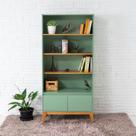 Estante 2 Portas com Prateleiras MDF 170x80cm Bento Yescasa