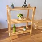 Estante 3 Prateleiras Pinus Divina Madeira Natural Organize e Decore com Estilo