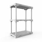 Estante 3 Prateleiras Plástica Poly Grifit Multi-Uso Branca 87x70x35