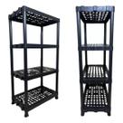 Estante 4 Prateleiras Modular Cozinha Livreiro Plastico Reforçado Estante 4 Prateleiras Modular Cozinha Livreiro Plastico Reforçado