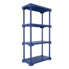 Estante 4 Prateleiras Plástica Poly Grifit Multi-Uso Azul Lazuli 127x70x35