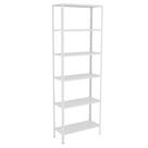 Estante 6 Prateleiras Aço Livros Quarto Cozinha Multiuso Fer Branco