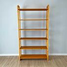 Estante 6 Prateleiras de Madeira Pinus Linea Ample Carvalho Estante 6 Prateleiras de Madeira Pinus Linea Ample Carvalho