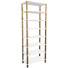 Estante 72x38x195 Branco c/ 7 Prat. 24,3cm