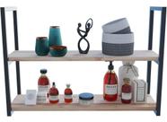 Estante 80x20cm Industrial Para Sala Flutuante