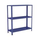 Estante Aço 3 Prateleiras Livros Cozinha Quarto EAF007 Azul