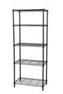 Estante Aço 5 Prateleiras Aramada Preta Fosco 180 Cm com Forros