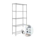 Estante Aço 5 Prateleiras Cromada Aramada 175X60 Largura Estante Aço 5 Prateleiras Cromada Aramada 175X60 Largura