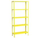 Estante Aço 5 Prateleiras Livros Eaf005 Amarelo