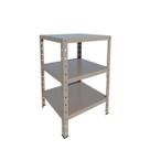 Estante Aço Pequena p 45kg 3 Bandejas Bipartida 65cm x 40cm x 42cm Var Cor - PAI