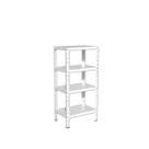Estante Aço Pequena p 60kg 4 Bandejas Tripartida 95cm x 30cm x 45cm Var Cor - PAI