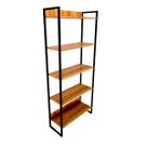 Estante Alta 5 Prateleiras Martinucci Iron IREA0818NANAP Home Office Nogal Estante Alta 5 Prateleiras Martinucci Iron IREA0818NANAP Home Office Nogal