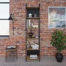 Estante Alta com 6 Prateleiras 185x45x33cm com Fundo Yon Estante Alta com 6 Prateleiras 185x45x33cm com Fundo Yon