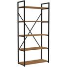 Estante Alta Kappesberg LI006 5 Prateleiras Industrial Freijó 150cm Estante Alta Kappesberg LI006 5 Prateleiras Industrial Freijó 150cm