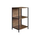 Estante Alta Multiuso Steel Quadra Vermont e Base Metálica Preto 45 cm - D'Rossi