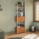 Estante Alta para Livros com 4 Portas Industrial Estante Alta para Livros com 4 Portas Industrial