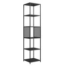 Estante Alta Telado Industrial PlacaEPonto P1023 5 Prateleiras 180cm MDP Preto