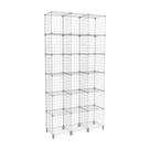 Estante Aramada Branca 18 Nichos Vertical Livreiro Organizador de Roupas e Livros Estante Aramada Branca 18 Nichos Vertical Livreiro Organizador de Roupas e Livros