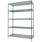 Estante aramada branca com 5 prateleiras para câmara fria - 67Lx37Px188A cm