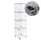 Estante Aramada Multiuso 4 Nichos 40x40cm Prateleira Organizadora Livreiro de Aço para Sala Quarto Branco