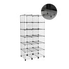 Estante Aramada Preta 40cm Profundidade 18 Nichos Vertical Prateleira Colmeia
