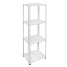 Estante Armário Aço Multi Uso 4 Prateleiras Branca