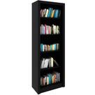 Estante Armário Alta Livreiro Multiuso Office 5 Prateleiras Preto